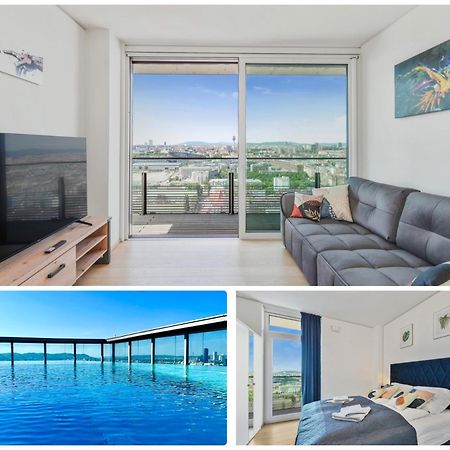 Luxury Penthouse I Rooftop Pool I Self Check-In ウィーン エクステリア 写真
